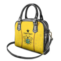 Custom Ghana Football Shoulder Handbag Go Black Stars - Wonder Print Shop