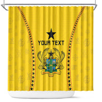 Custom Ghana Football Shower Curtain Go Black Stars - Wonder Print Shop