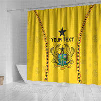 Custom Ghana Football Shower Curtain Go Black Stars - Wonder Print Shop