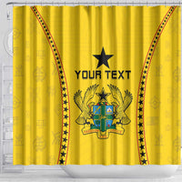 Custom Ghana Football Shower Curtain Go Black Stars - Wonder Print Shop
