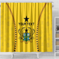 Custom Ghana Football Shower Curtain Go Black Stars - Wonder Print Shop