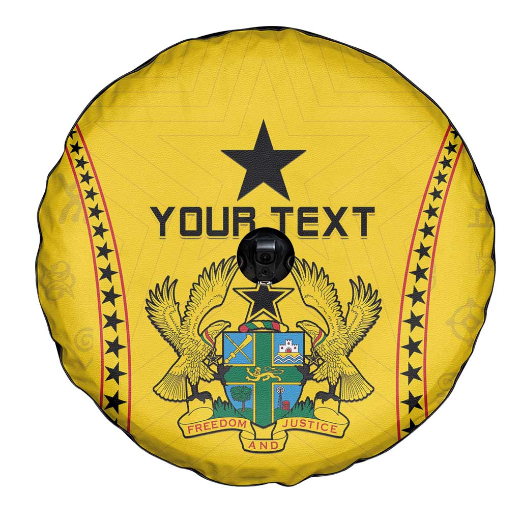 Custom Ghana Football Spare Tire Cover Go Black Stars - Wonder Print Shop