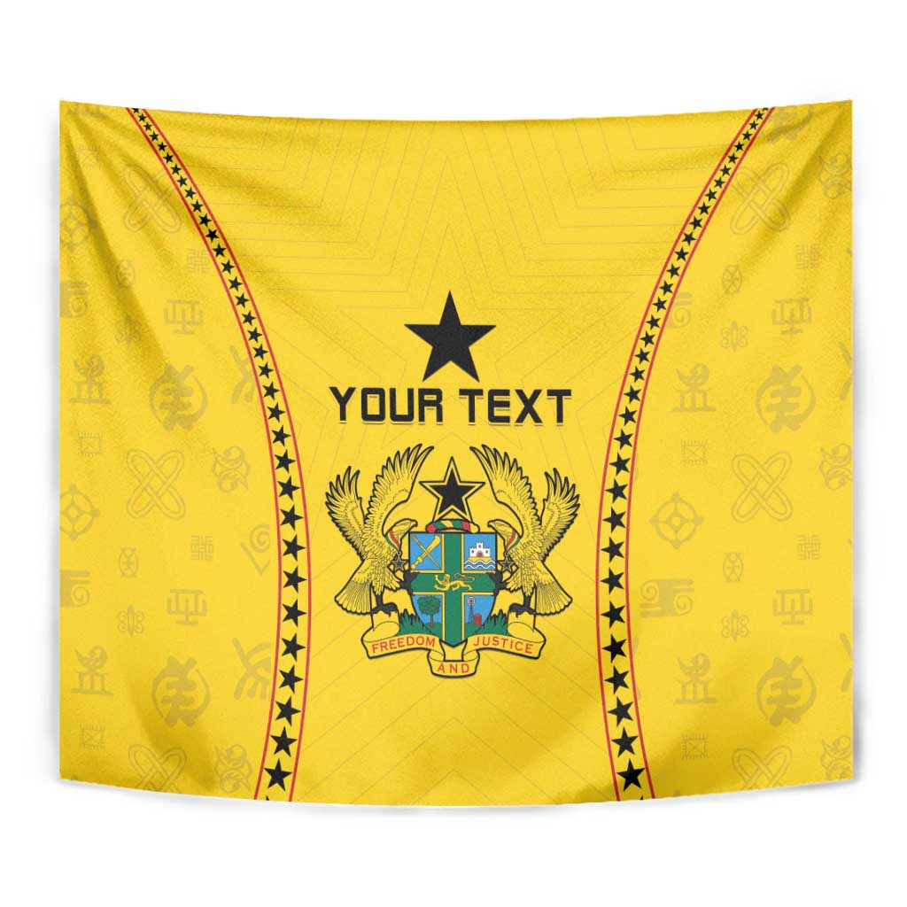 Custom Ghana Football Tapestry Go Black Stars - Wonder Print Shop