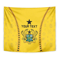 Custom Ghana Football Tapestry Go Black Stars - Wonder Print Shop