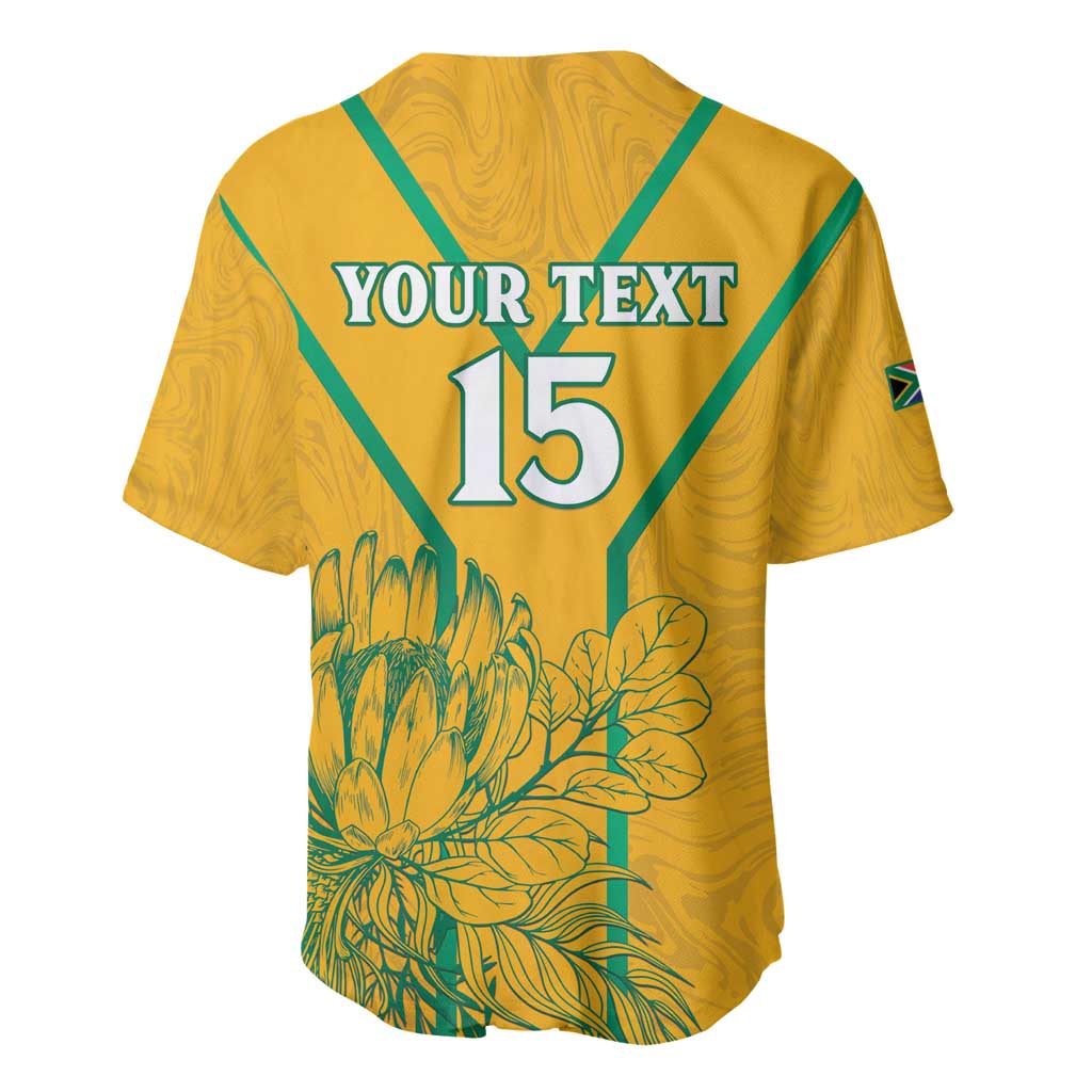 Custom South Africa Soccer Baseball Jersey Go Bafana Bafana