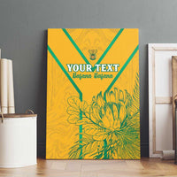 Custom South Africa Soccer Canvas Wall Art Go Bafana Bafana