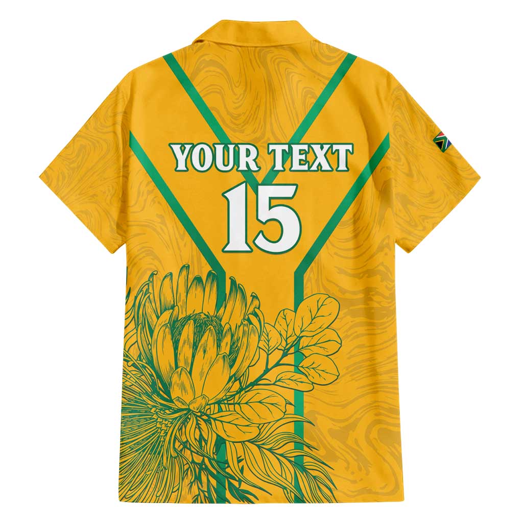 Custom South Africa Soccer Family Matching Tank Maxi Dress and Hawaiian Shirt Go Bafana Bafana