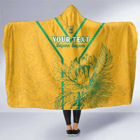 Custom South Africa Soccer Hooded Blanket Go Bafana Bafana