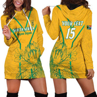 Custom South Africa Soccer Hoodie Dress Go Bafana Bafana