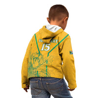Custom South Africa Soccer Kid Hoodie Go Bafana Bafana
