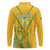 Custom South Africa Soccer Long Sleeve Polo Shirt Go Bafana Bafana