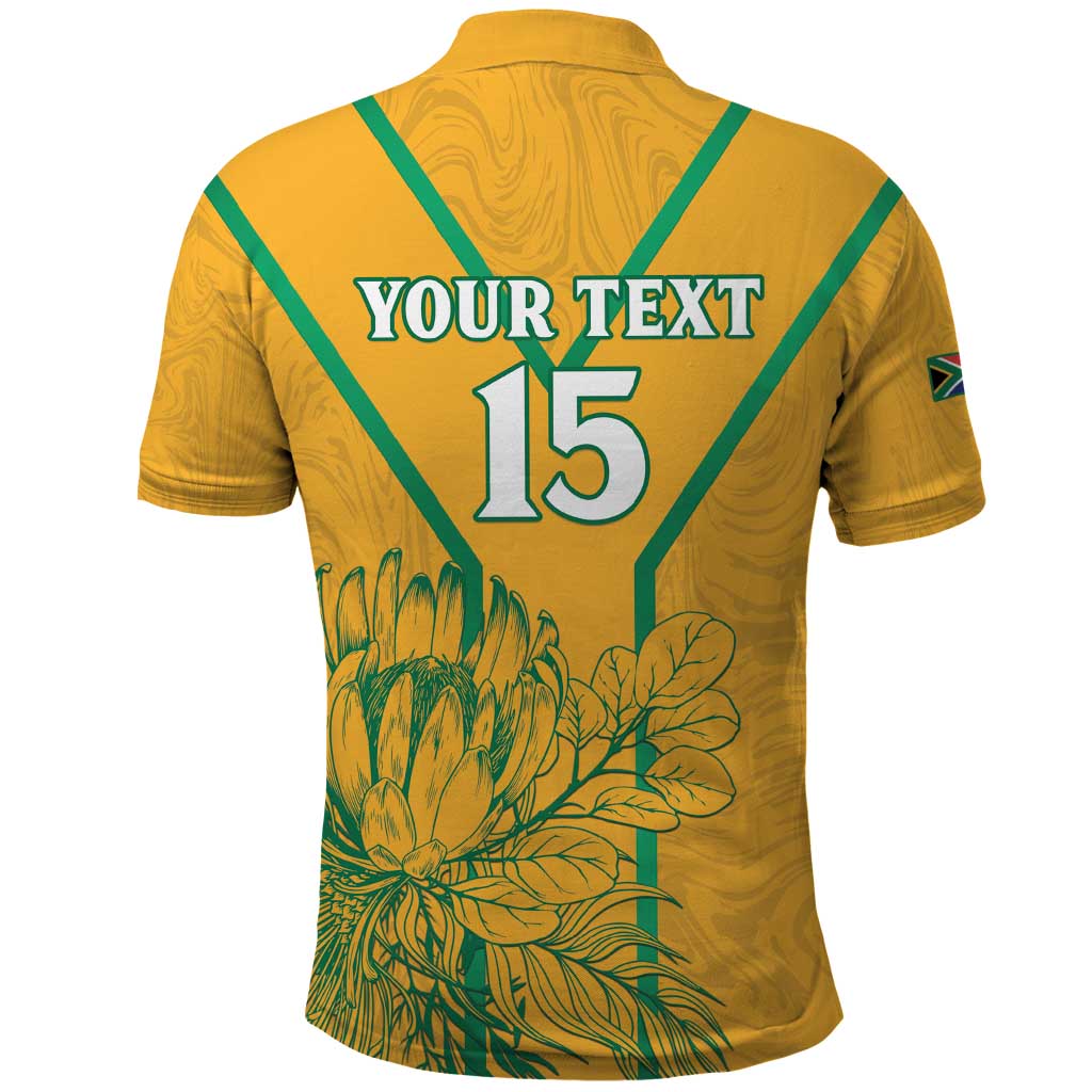 Custom South Africa Soccer Polo Shirt Go Bafana Bafana