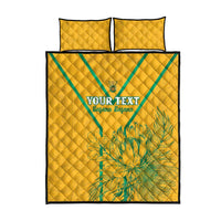 Custom South Africa Soccer Quilt Bed Set Go Bafana Bafana