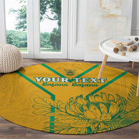 Custom South Africa Soccer Round Carpet Go Bafana Bafana
