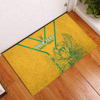 Custom South Africa Soccer Rubber Doormat Go Bafana Bafana