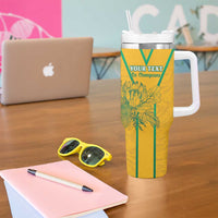 Custom South Africa Soccer Tumbler With Handle Go Bafana Bafana