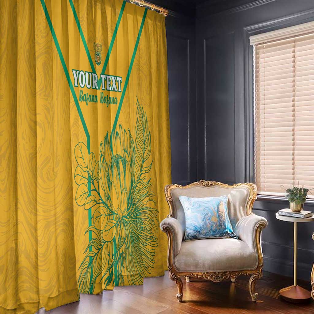 Custom South Africa Soccer Window Curtain Go Bafana Bafana