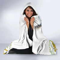 Happy South Africa Freedom Day Hooded Blanket Nelson Mandela With Protea