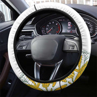 Happy South Africa Freedom Day Steering Wheel Cover Nelson Mandela With Protea