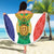 Personalised South Africa Beach Blanket Coat Of Arms Flag Style