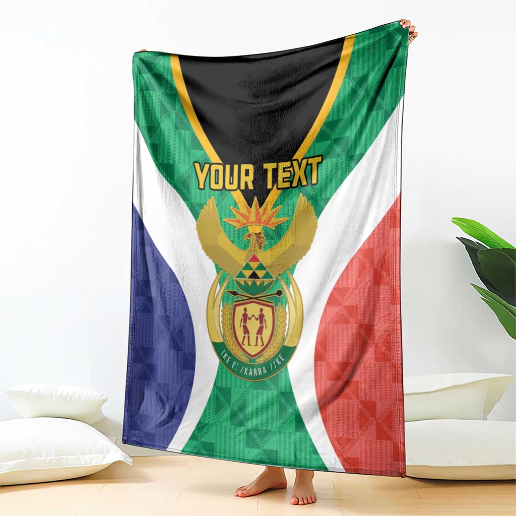 Personalised South Africa Blanket Coat Of Arms Flag Style