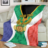 Personalised South Africa Blanket Coat Of Arms Flag Style