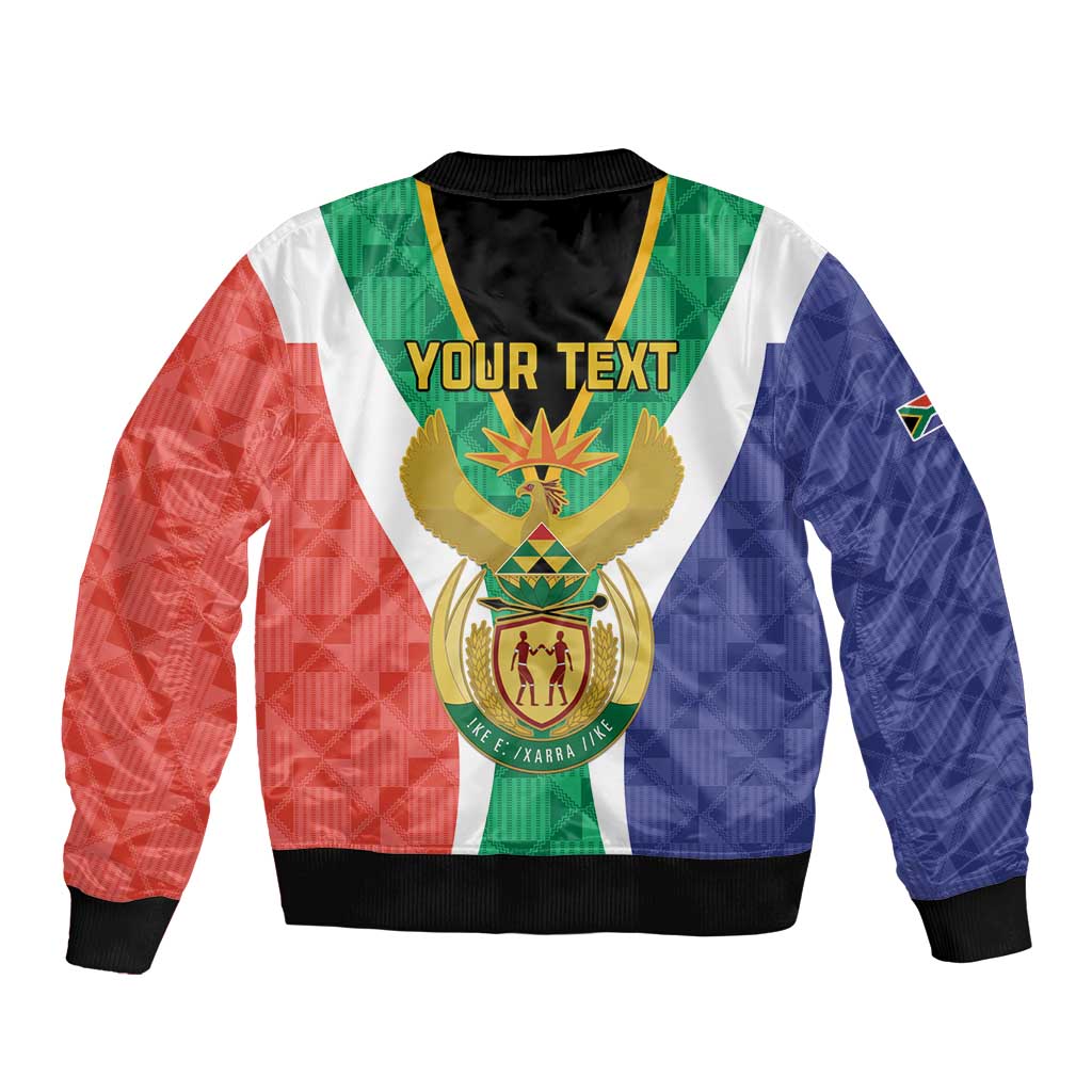 Personalised South Africa Bomber Jacket Coat Of Arms Flag Style