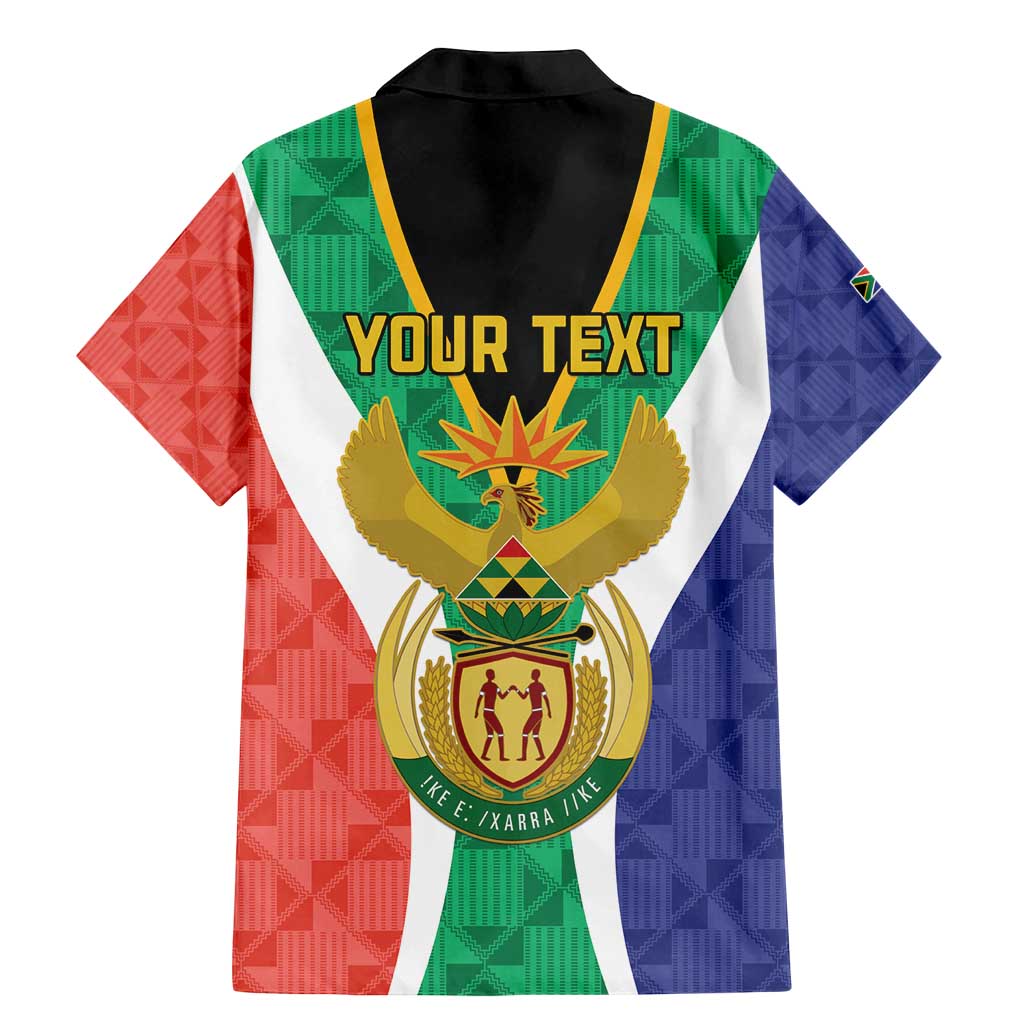 Personalised South Africa Family Matching Mermaid Dress and Hawaiian Shirt Coat Of Arms Flag Style