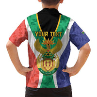 Personalised South Africa Hawaiian Shirt Coat Of Arms Flag Style