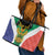 Personalised South Africa Leather Tote Bag Coat Of Arms Flag Style