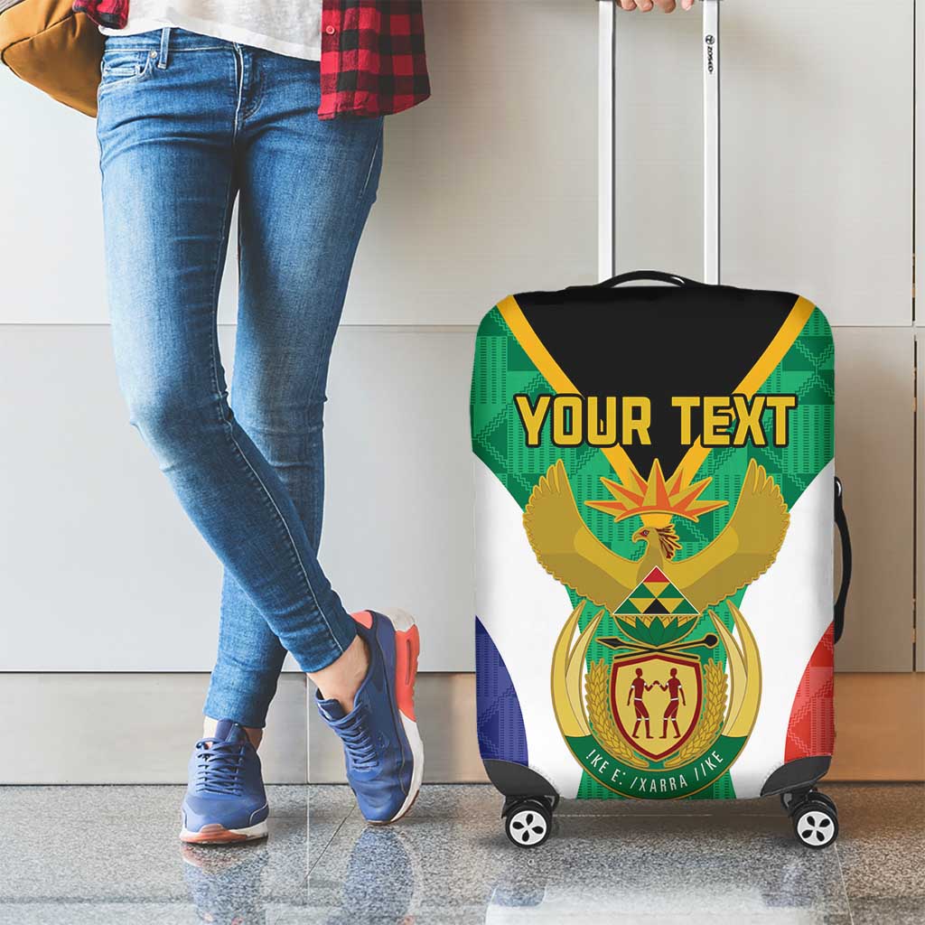 Personalised South Africa Luggage Cover Coat Of Arms Flag Style
