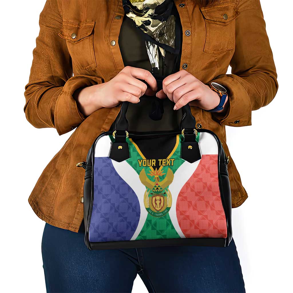 Personalised South Africa Shoulder Handbag Coat Of Arms Flag Style