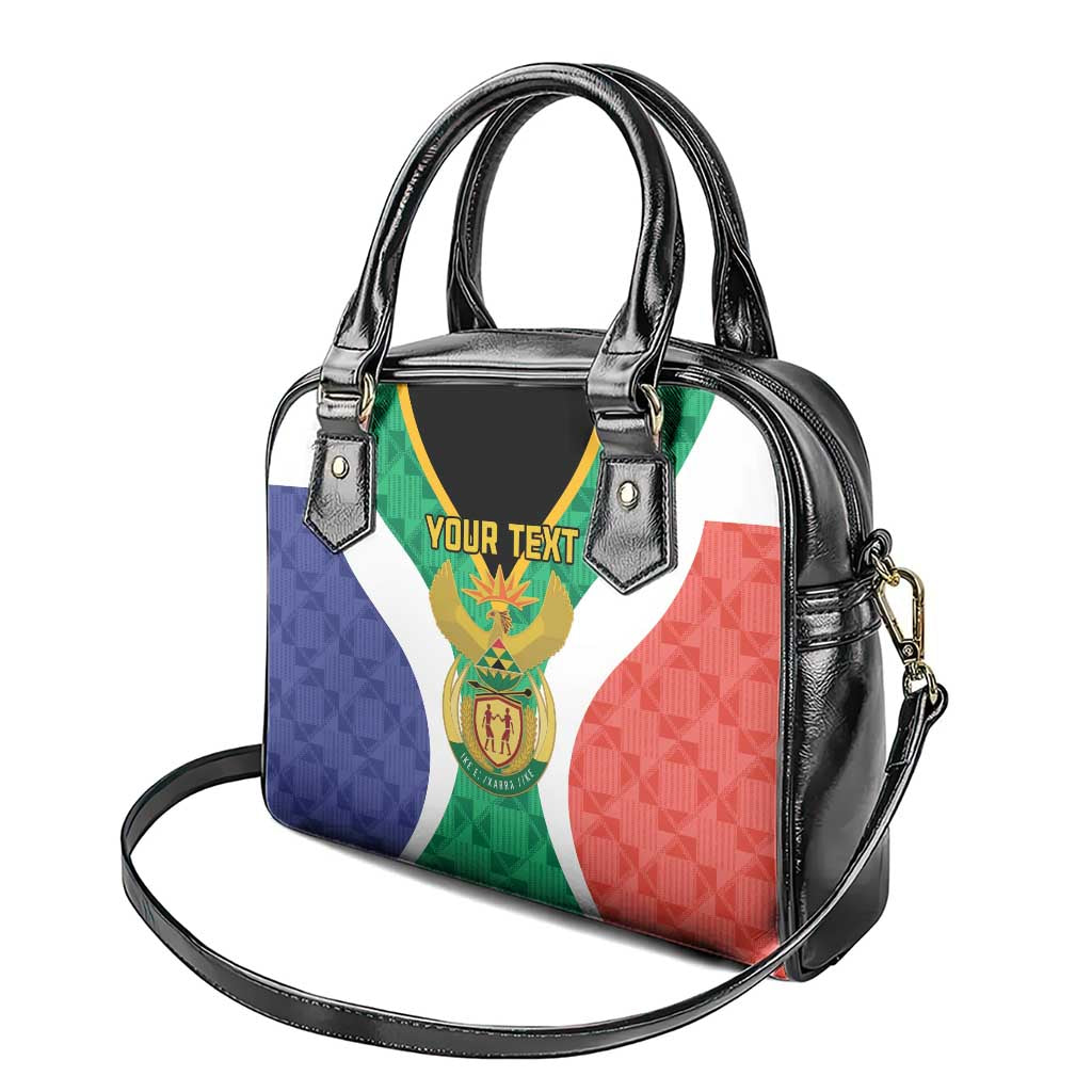 Personalised South Africa Shoulder Handbag Coat Of Arms Flag Style