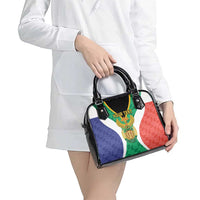 Personalised South Africa Shoulder Handbag Coat Of Arms Flag Style