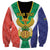 Personalised South Africa Sweatshirt Coat Of Arms Flag Style