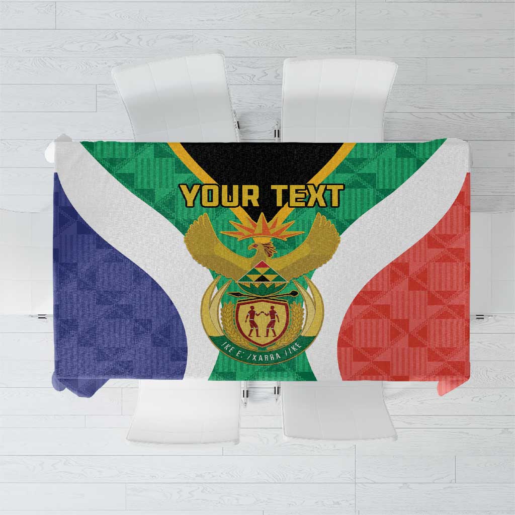 Personalised South Africa Tablecloth Coat Of Arms Flag Style