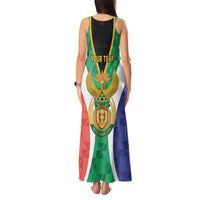 Personalised South Africa Tank Maxi Dress Coat Of Arms Flag Style