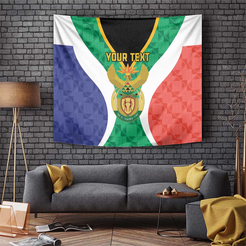 Personalised South Africa Tapestry Coat Of Arms Flag Style
