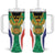 Personalised South Africa Tumbler With Handle Coat Of Arms Flag Style