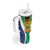 Personalised South Africa Tumbler With Handle Coat Of Arms Flag Style