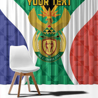 Personalised South Africa Window Curtain Coat Of Arms Flag Style