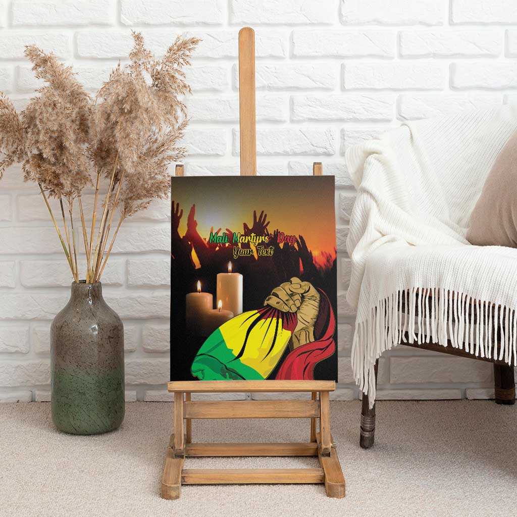 Personalised Mali Martyrs Day Canvas Wall Art 26 March