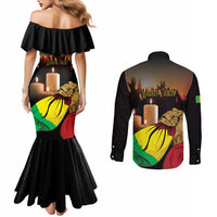 Personalised Mali Martyrs Day Couples Matching Mermaid Dress and Long Sleeve Button Shirt 26 March