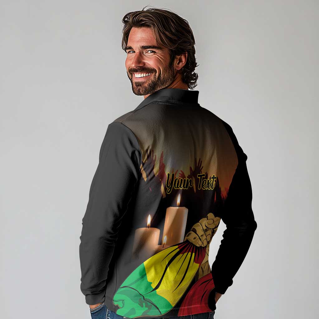 Personalised Mali Martyrs Day Long Sleeve Polo Shirt 26 March