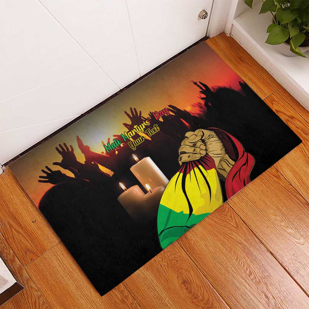 Personalised Mali Martyrs Day Rubber Doormat 26 March