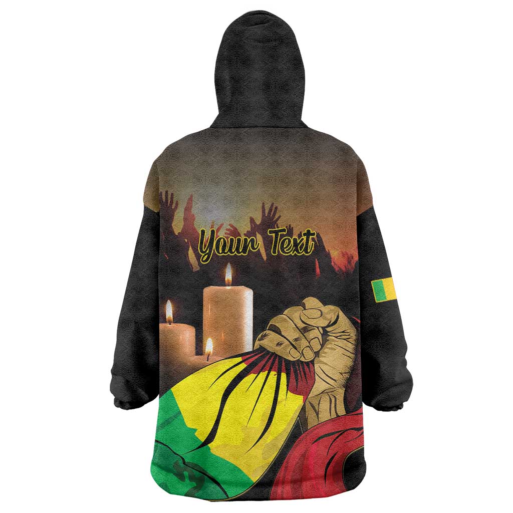 Personalised Mali Martyrs Day Wearable Blanket Hoodie 26 March
