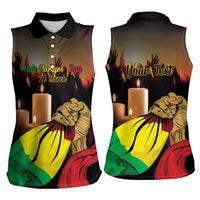 Personalised Mali Martyrs Day Women Sleeveless Polo Shirt 26 March