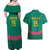 Custom Cameroon Football Couples Matching Off Shoulder Maxi Dress and Hawaiian Shirt Waka Waka - This Time For Africa