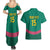 Custom Cameroon Football Couples Matching Summer Maxi Dress and Hawaiian Shirt Waka Waka - This Time For Africa