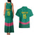 Custom Cameroon Football Couples Matching Tank Maxi Dress and Hawaiian Shirt Waka Waka - This Time For Africa